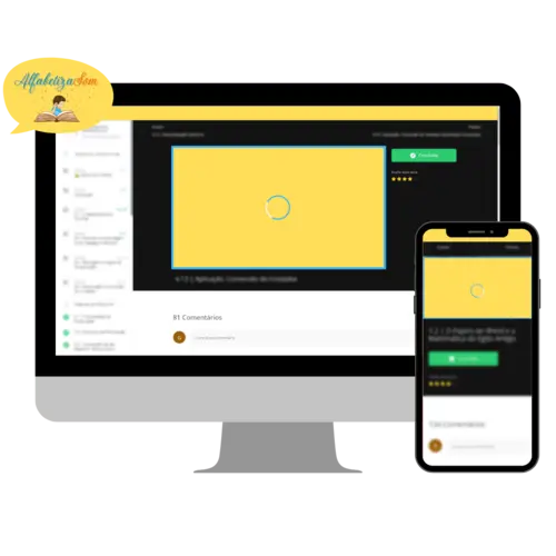 dispositivos com imagem do curso